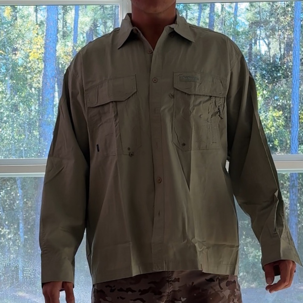 SIMMS button up fishing shirt